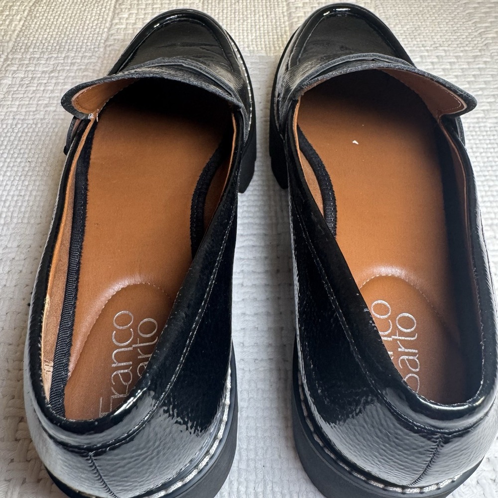 Franco Sarto Women's Bazel Platform Slip On Black Loafer Size US Size 9.5M - Picture 4 of 10